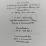 Titelbladet fra 'Den sidste dans' af Ed McBain, med copyright og udgivelsessted Viborg 2000.