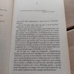 Forside af bogen Adel forpligter af Dorothy L. Sayers og Jill Paton Walsh. Tåget aftenmotiv med forstørrelsesglas.