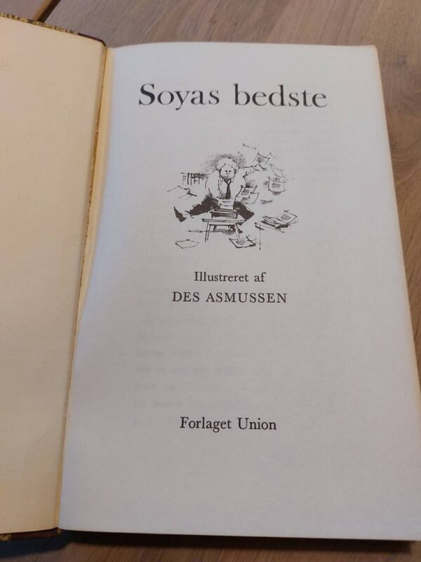 Titelblad af 'Sojas Bedste', illustreret af Des Asmussen