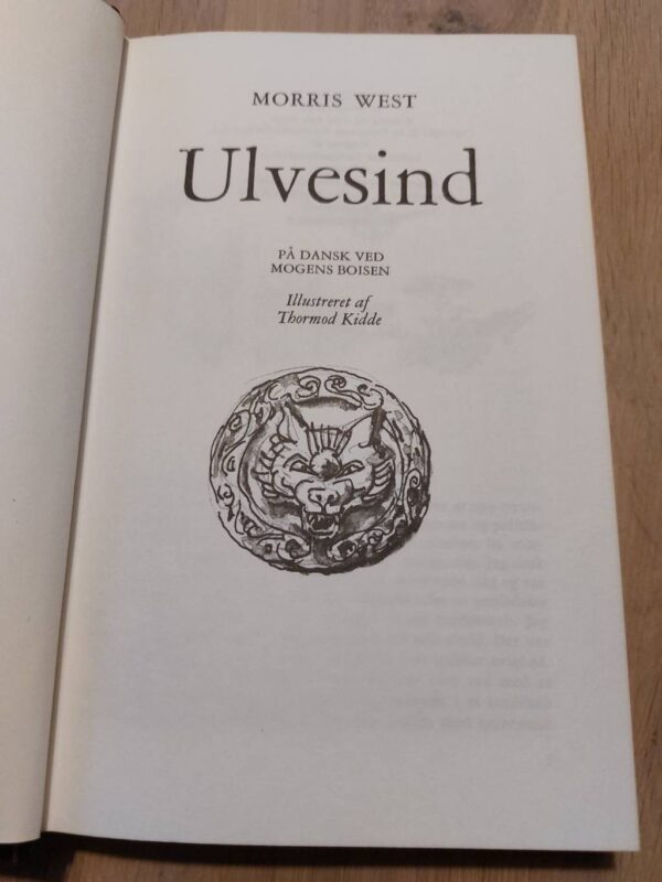 Titelblad af 'Ulvesind' med ulveillustration
