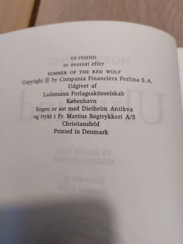 Copyright information for 'Ulvesind', Lademann Forlag