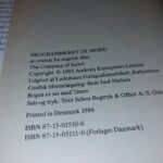 Kolofonside med trykkeinformation 1983, udgivet 1986