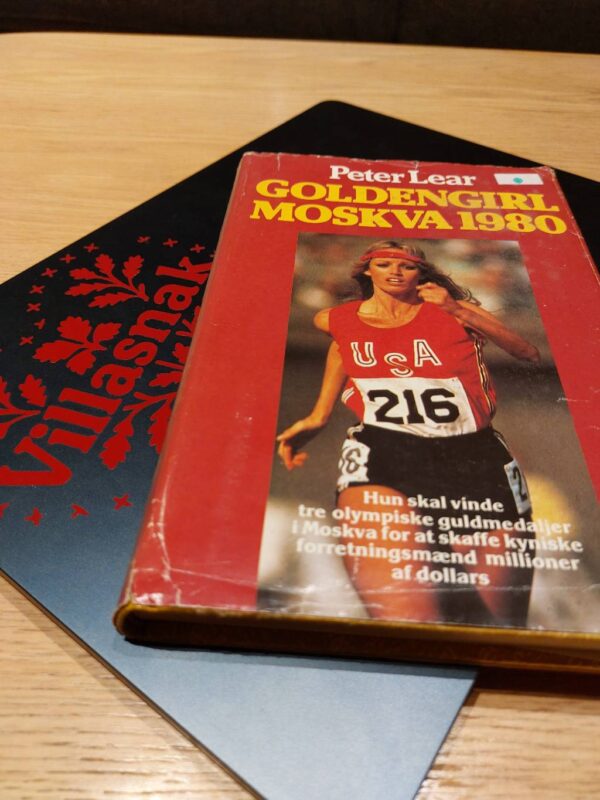 Forside af GOLDENGIRL MOSKVA 1980 med atlet