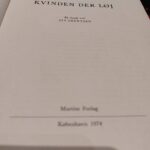 Titelblad med udgivelsesoplysninger fra 1974