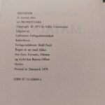 Inderside med udgivelsesinformation fra 1978