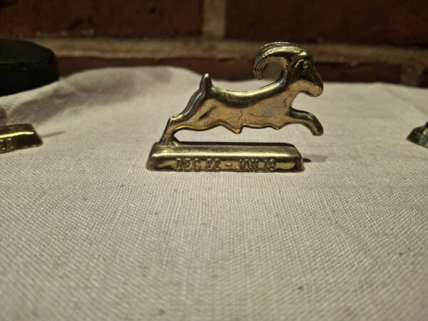 Messingfigur af stenbuk, dec 22 - jan 19