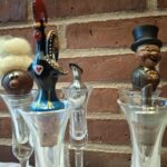 Skænketud i glas og metal med unikt design