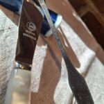 Gaffel med Austria Sheffield mærkning i rustfrit stål