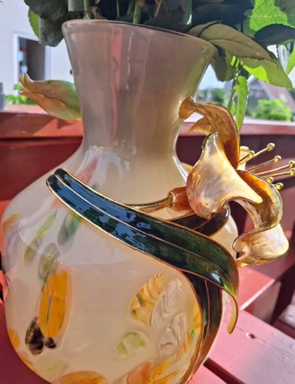 vase med blomster