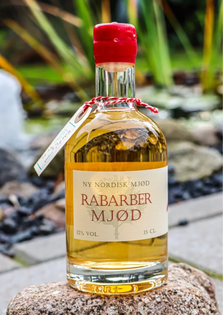 Rabarbermjød – Ny Nordisk Mjød, 5 cl eller 35 cl