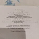 Et opslået side i bogen 'Den allersidste dans' af Mary Higgins Clark, med copyright- og udgiverinformation.