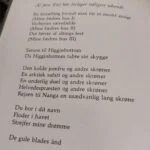 Den første side af bogen 'Frøken Biancas dybe fald' af Jørn Riel, med forfatterens navn, titel og illustrator Eiler Krag.
