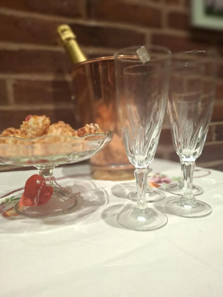 4 stk Champagnefløjter – vintage champagneglas sæt