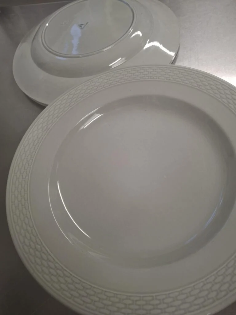 Original Aluminia / Royal Copenhagen tallerken – grå fajance, 25,5 cm