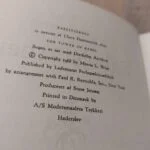 Kolofon i Babelstårnet med Clara Hammerich og copyrightåret 1968