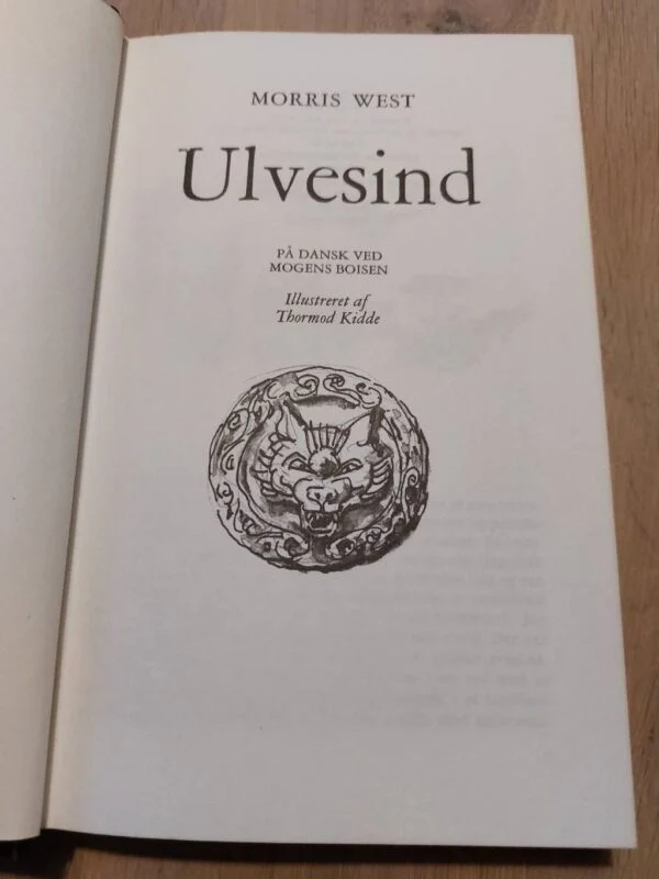 Titelblad af 'Ulvesind' med ulveillustration