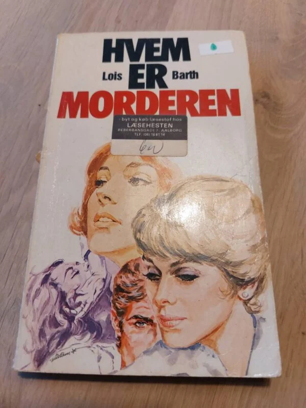 Forside af 'Hvem er morderen?' med illustrationer