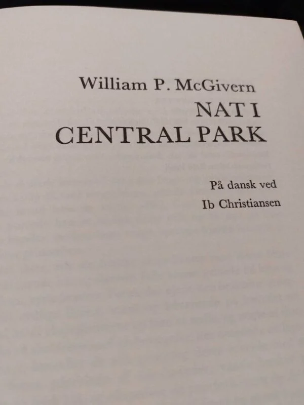 Titelside af Nat i Central Park