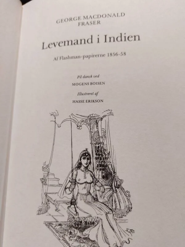 Titel- og illustrationsside af Levemand i Indien