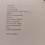 Inderside med udgivelsesinformation fra 1978