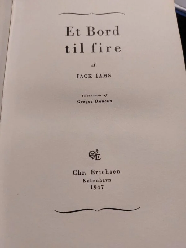 Titelblad af 'Et Bord til Fire', 1947