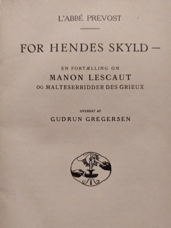 Titelblad af For Hendes Skyld af Prévost
