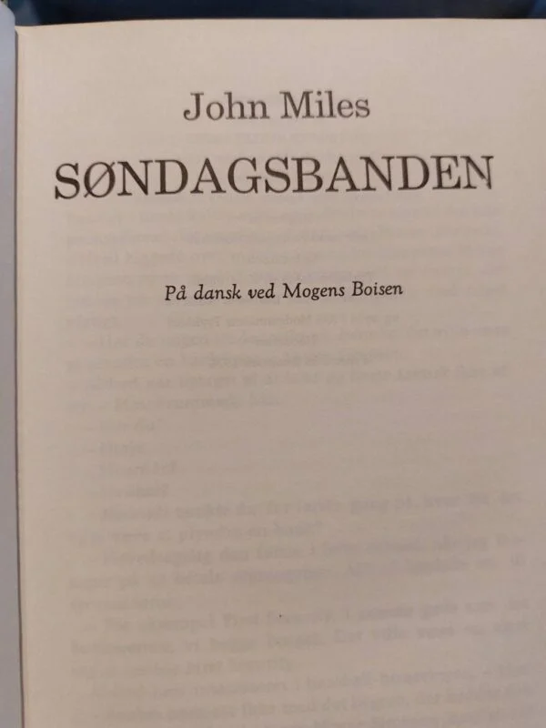 Titelblad af Søndagsbanden på dansk