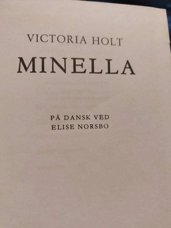 Titelblad af 'Minella' oversat af Elise Norsbo