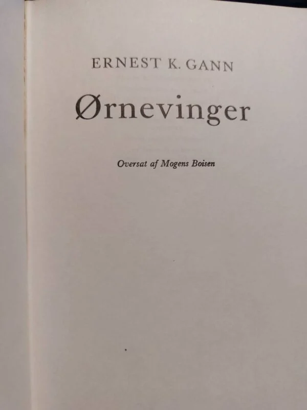 Titelblad af 'Ørnevinger' oversat af Mogens Boisen