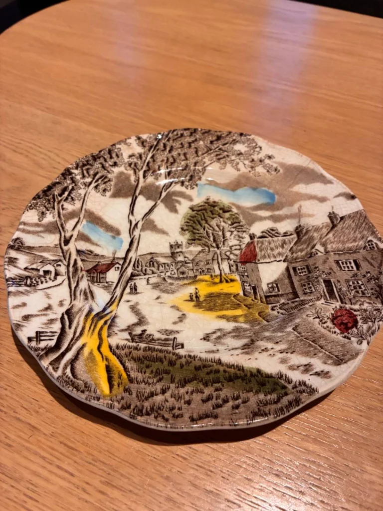 (REST ) W.H. Grindley 'Sunday Morning' Kage tallerken