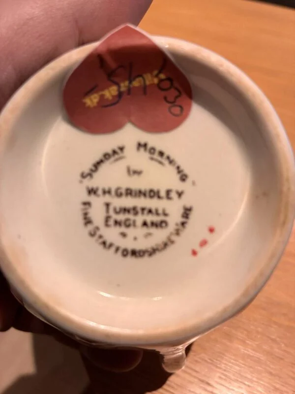 Bund af sukkerskål med Grindley stemplet