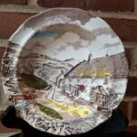 Porcelænsskål med 'Quiet Day' landskabsmotiv