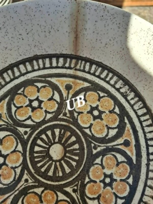 Retro blomstermotiv på dyb tallerken fra Biltons