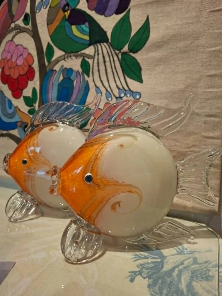 Dekorativ Glasfisk i Murano-style
