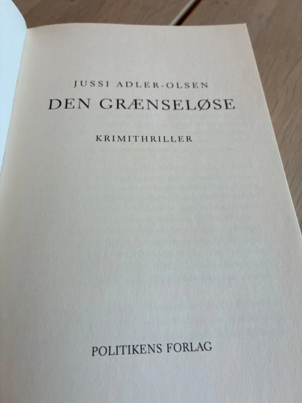Den grænseløse - Jussi Adler-Olsen