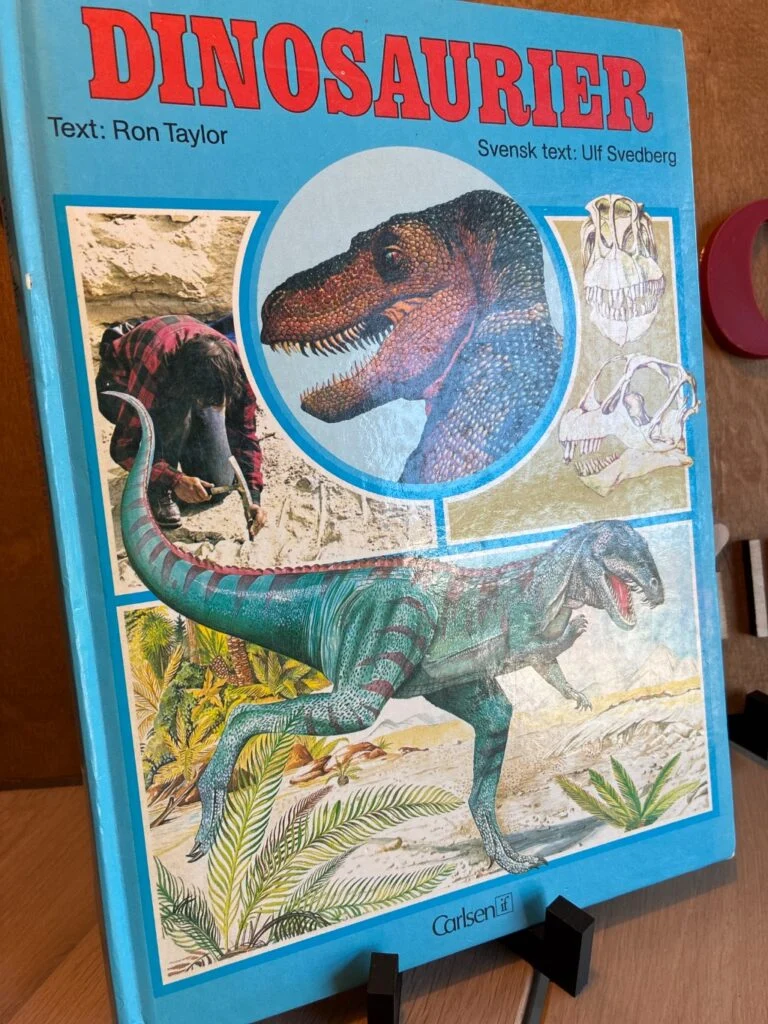 Dinosaurier – børnefagbog på svensk fra 1988