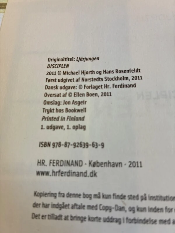 Disciplen af Hjorth & Rosenfeldt