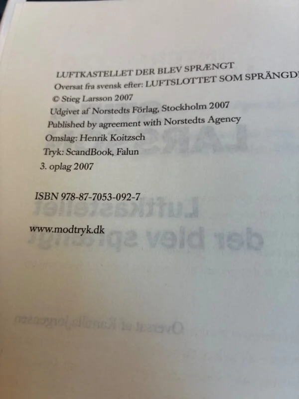 Luftkastellet der blev sprængt - Vintage Bog