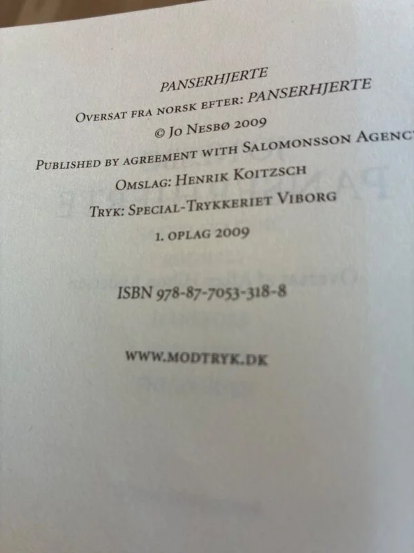 Panserhjerte af Jo Nesbø - Vintage Krimi