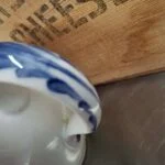 Royal Copenhagen Porcelænskande med Blå Blomst