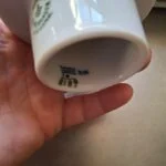 Royal Copenhagen Porcelænskande med Blå Blomsterdekoration