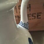 Royal Copenhagen Porcelænskande med Blå Blomsterdekoration