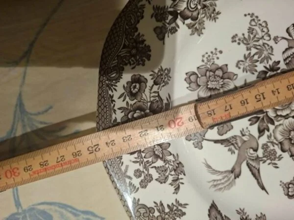 Vintage Asiatic Pheasants Fad med Skår