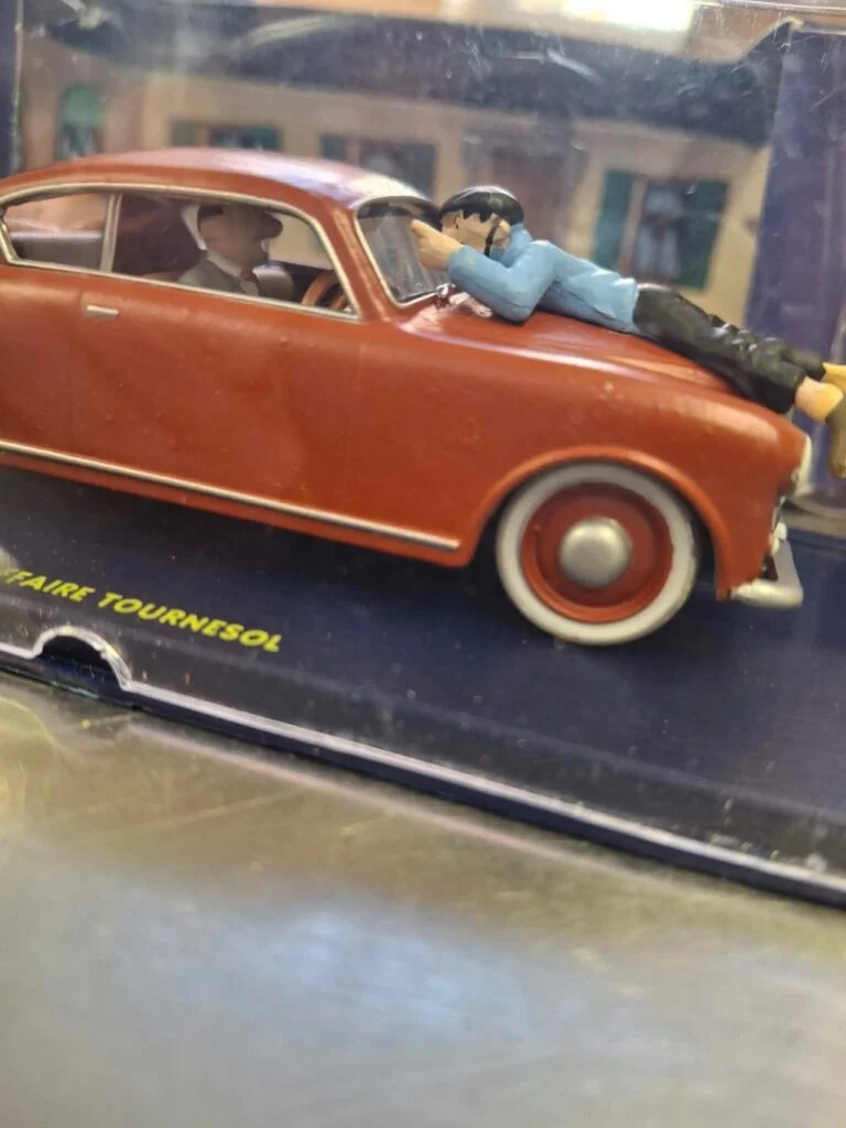 Vintage Tintin Bil Dekoration