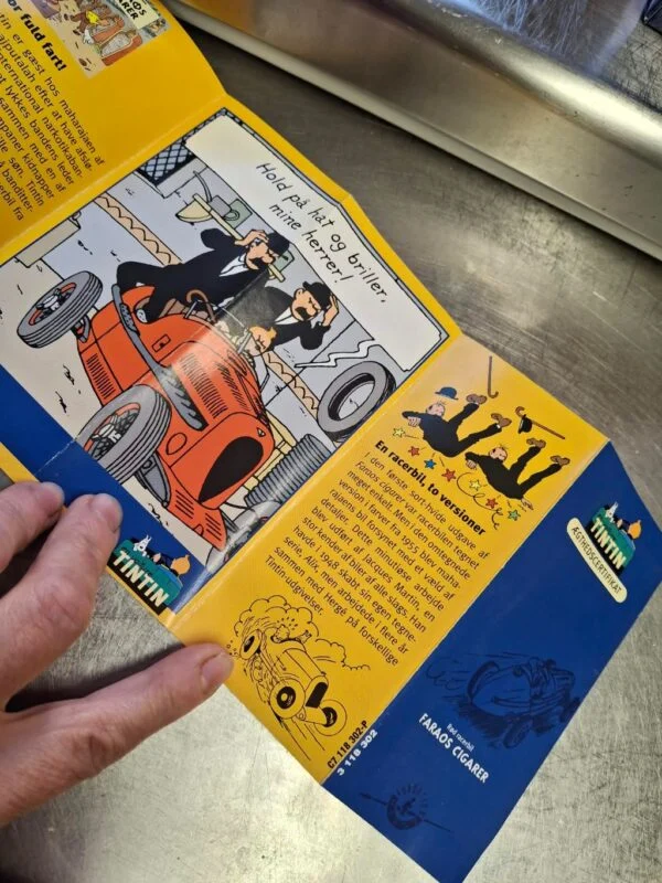 Vintage Tintin Modelbil - Le Bolide Rouge