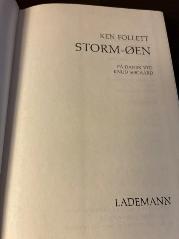 Storm-øen af Ken Follett - Vintage Bog