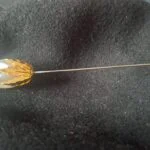 Vintage Hatpin med Bladmotiv