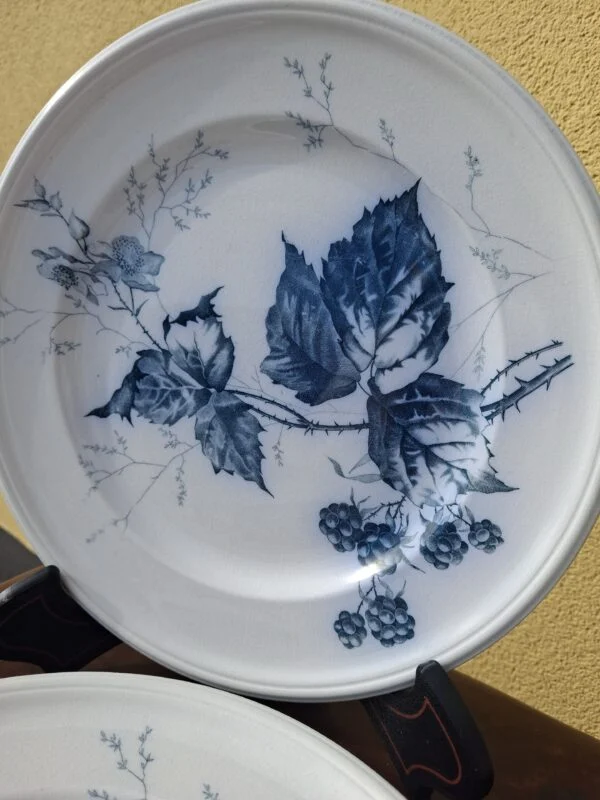 Brombær, blade og blomster på Villeroy & Boch Rubus-tallerken