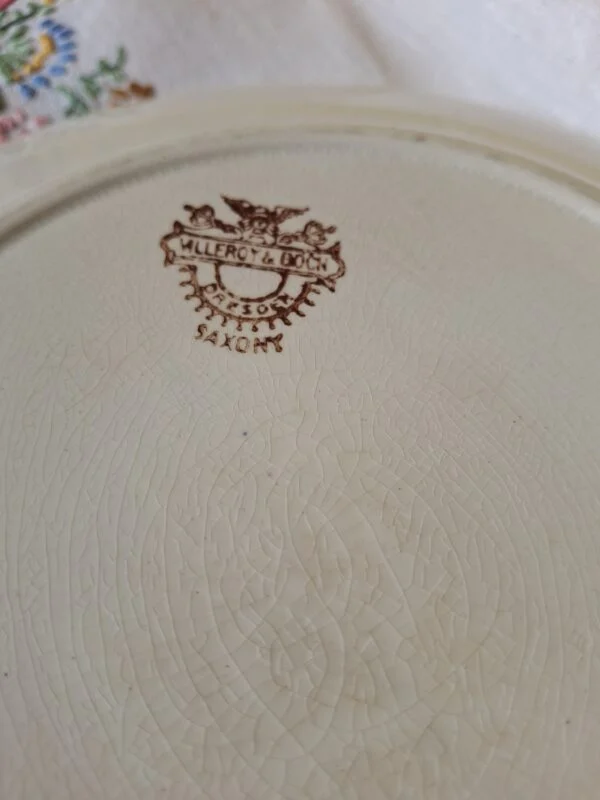 Villeroy & Boch Dresden Saxony-stempel og krakeleringer på undersiden