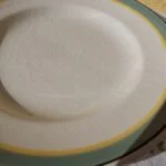 Krakeleringer i Aluminia Valdemar tallerkenen i varianten Med krakeleringer